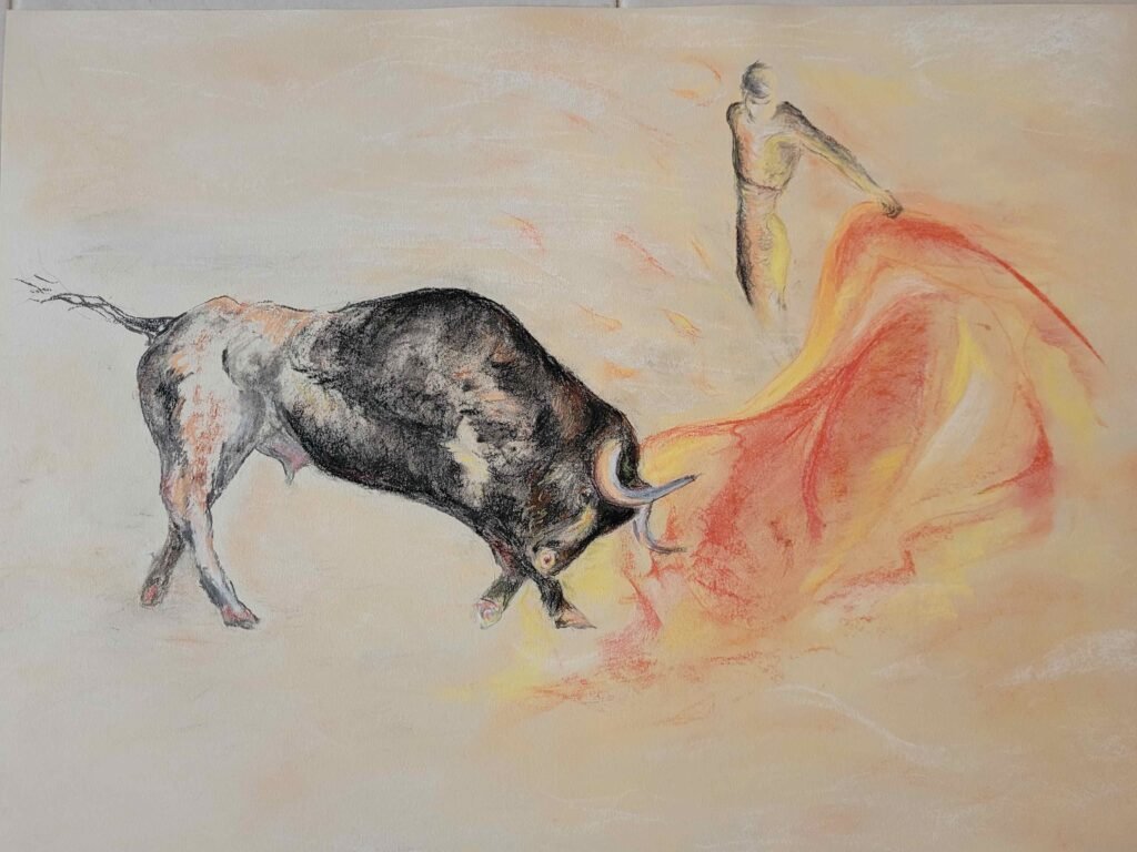 Combat inégal Pastel